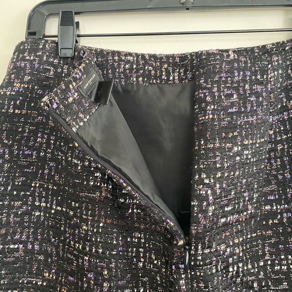 Ann Taylor Purple/Black Tweed Pencil Skirt - Picture 5 of 8